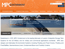 Tablet Screenshot of mpccontainment.com